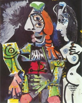 Le matador et femme nue 1 1970 Cubism Oil Paintings
